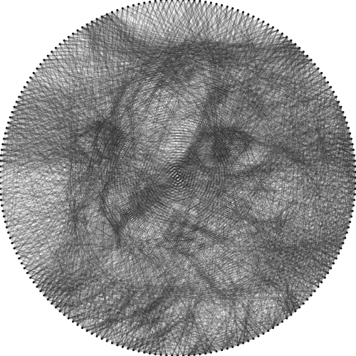 String art at 2,500 lines